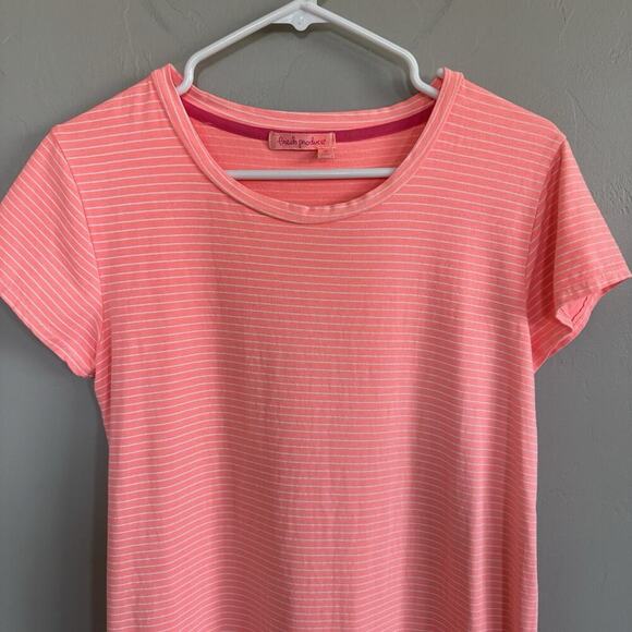 Fresh Produce Pink Striped Short Sleeve Dress Woman’s Size XS Style 22691 - Picture 3 of 7